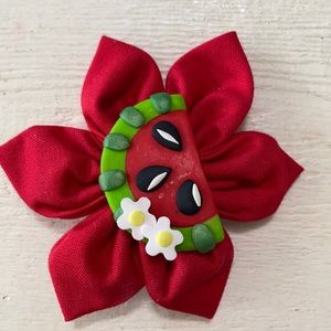 Two Little Ladies watermelon bow